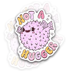 (3Pcs) Not A Hugger Sticker, Self Love Gift, Mental Health Care Stickers 3"