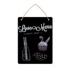 OHYER Small Blackboard for Hanging Chalkboard Message Board Sign Double-Sided