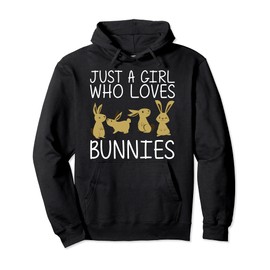 Cool Bunny Art For Girls Kids Rabbit Jersey Wooly Pet Animal Pullover Hoodie