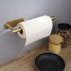 Gold Paper Towel Holder Under Cabinet - 13inch Lenghted Design