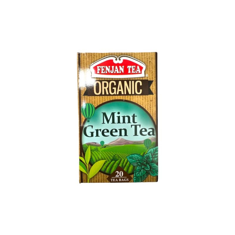 Fenjan Tea Organic Mint Green Tea 40g 20 Bags (Pack