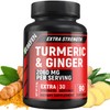 Turmeric Curcumin Supplement 2060mg with Organic Turmeric & Ginger, 95%
