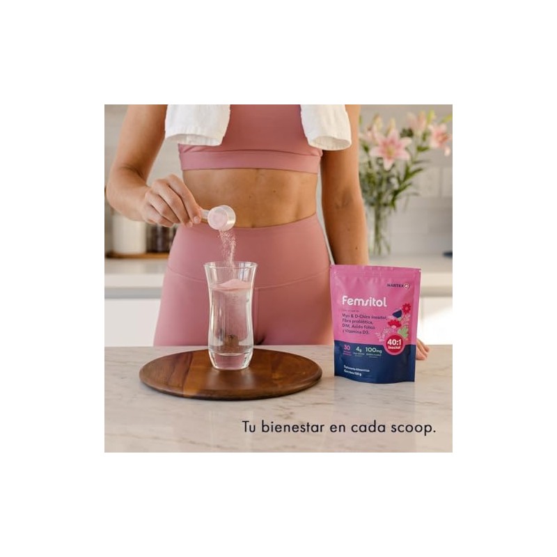 Femsitol Myo D-Chiro Inositol 40:1 Suplemento Mujer Pack 3x150g