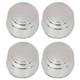 LQI 8 Lug 16 Inch Wheel Center Hub Caps Nut Covers Chrome 4pcs Fit Ford F250 F350 Truck 1995-1997/Compatible with Ford E150 Van 2007-2008/Fit Ford E250 E350 Van 1995-2008/Fit E450 Van 2000-2003 Silver