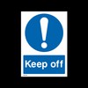 Keep off Plastic Sign with 4 Pre-Drilled Holes (MISC128) -