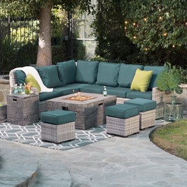 Stanbroil 10-Pound Fire Glass Cubes - 1 inch Fire Glass for Fireplace Fire Pit, Crystal Ice Reflective