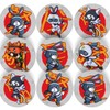 144 Karate Ninja Animals - 30mm - Glossy Reward Stickers