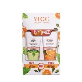 Vlcc Combo kit of Orange Oil Face Wash (150ml) & Tulsi Face Wash (150ml) (Pack of 2)