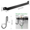 Housolution 2 Pack Kitchen Rail with 15 Hooks, 16 Inch
