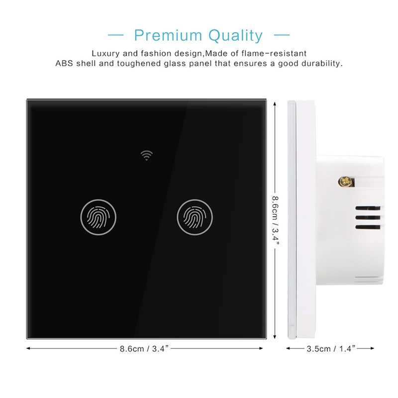 LED WIFI Intelligent Wall Touching Switch Mobile Phone APP Remote