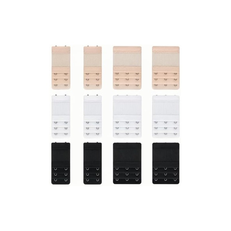 Extensor de Brasier Negro, Blanco, tono de piel - Alargador