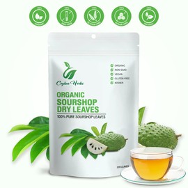 200 Natural Soursop Leaves - Handpicked, Well-Cleaned, 100% Pure and Fresh for Tea