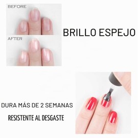 Vishine Esmalte de uñas de larga duración, base + top coat gel, 15 ml