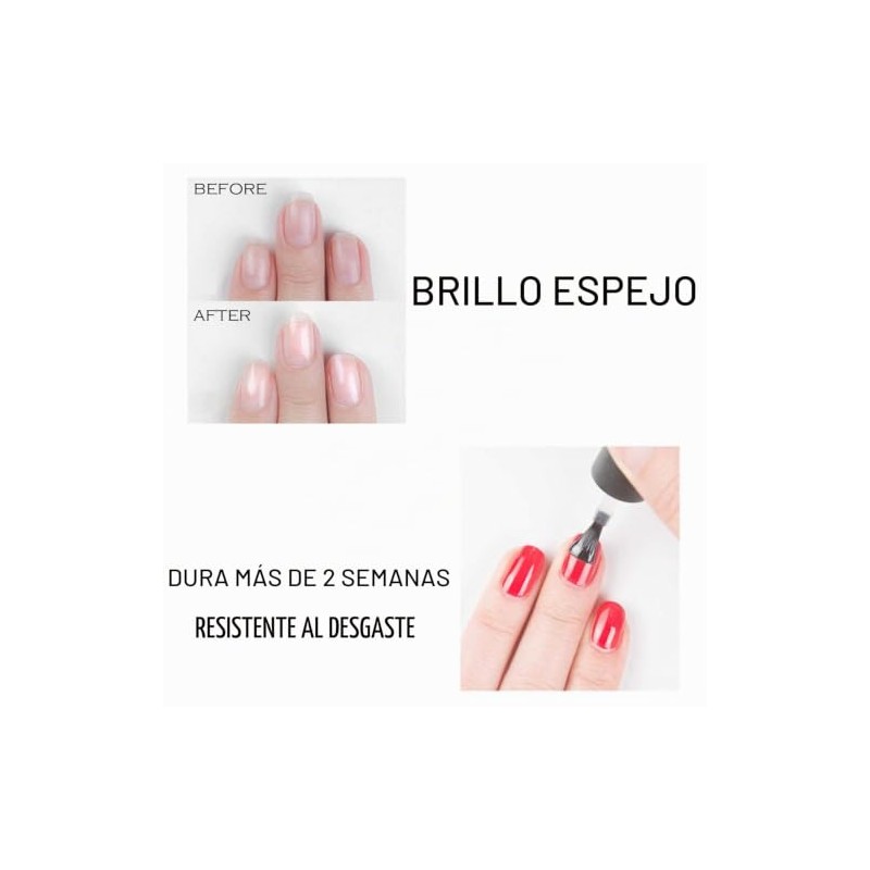 Vishine Esmalte de uñas de larga duración, base + top
