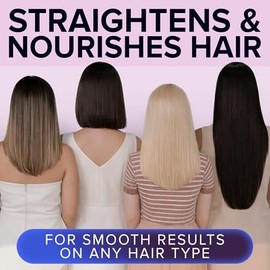 NYK1 Genuine Brazilian Keratin Hair Treatment Kit | with Aftercare Set | StraightBond Keratin Treatment Kit for Straight, Smooth and Frizz-Free Hair - Formaldehyde-Free, Results Lasting 4 Months