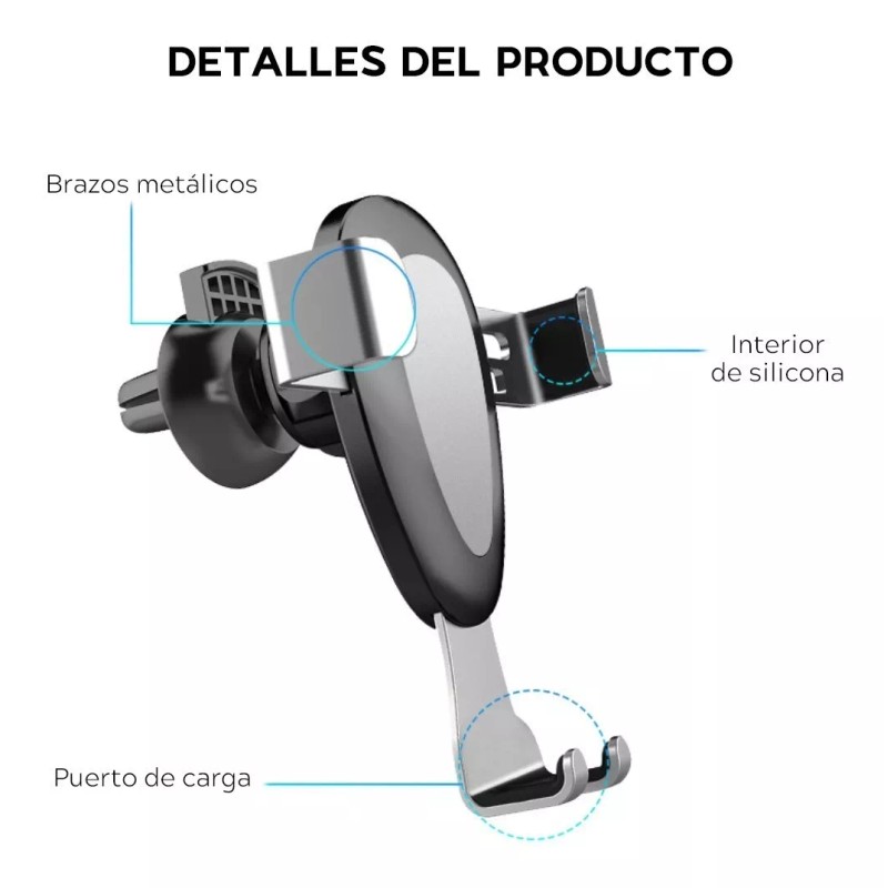 Maíz Soporte Base Celular Auto Carro Ventilacion Rejilla Aire 360