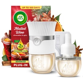 Air Wick Mulled Wine Advanced Electrical Plug-In Kit, 19ml, Lasts for up to 100 days