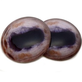 Albino Horse Inspired Glass Eyes 6mm to 60mm Jewelry Making Creature Art Parts Faux Taxidermy Sculpture Supplies Flatback Cabochons (40mm)