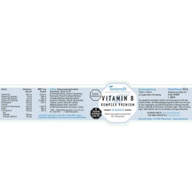 naturafit Vitamin B Complex Premium Capsules, Pack of 20 Capsules