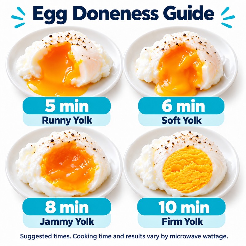 Microwave Egg Poacher for Quick Breakfasts – Double-Cup PP Egg