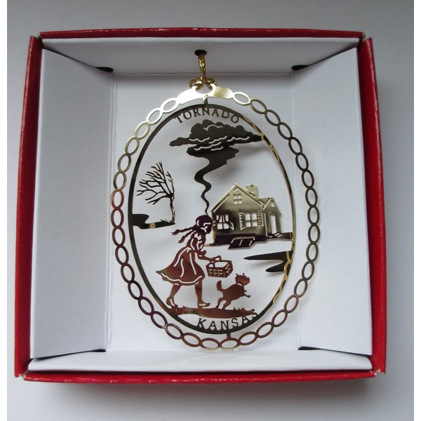 Nations Treasures Wizard of Oz Tornado Christmas Ornament Dorothy Toto