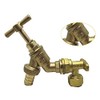 Garden Tap, Brass Outdoor Garden TAP with WALLPLATE Bracket 15MM
