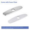 Escutcheon Plate, Brushed Nickel Faucet Hole Cover Stainless Steel deck