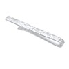 Kuzzoi Men's Tie Clip Artfully Textured Tie Clip (3.5mm) Polished