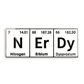 Pinsanity Funny NErDy Periodic Table Enamel Lapel Pin