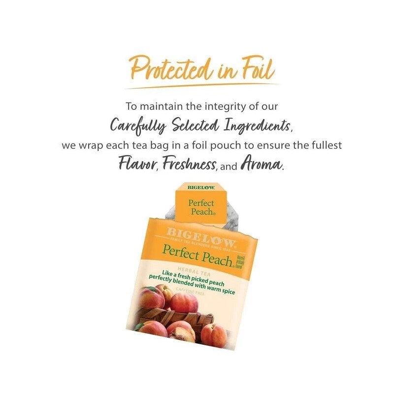 Peach Herbal Tea Tea Perfect Peach Herbal Tea, Caffeine Free