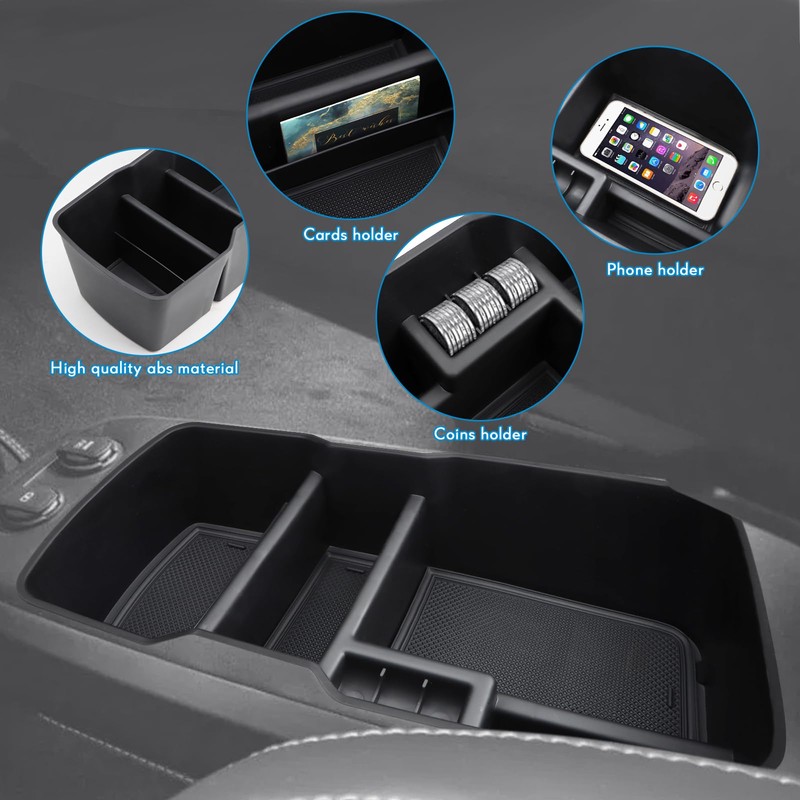 MARCHFA Center Console Lower Organizer Tray Compatible for Kia EV6