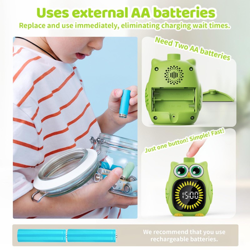 Owl Visual Timer for Kids 99 Min Visual Countdown Time
