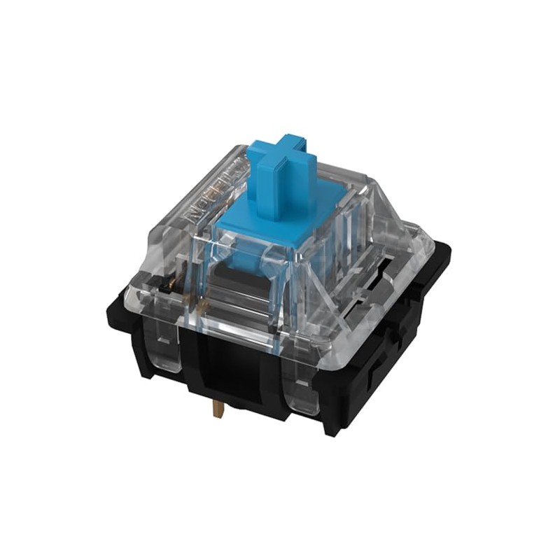 GATERON KS-8 Blue Keyboard Switches, Clicky 5 Pin Through-Hole LED