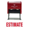 Estimate Self Inking Rubber Stamp (Red Ink) - Large 2
