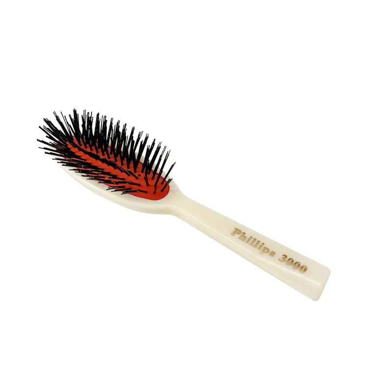 Phillips Brush 3000 Purse Size Cushion Hair Brush with Flower