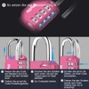 Diyife 2 Pack 4 Digit Combination Code Lock, Padlock, Resettable