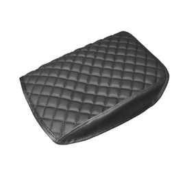 SENSHINE Armrest Cover for Honda Pilot Accessories 2009 2010 2011 2012 2013 2014 2015 Center Console Cover Anti-Scratch Leather Armrest Decoration for Honda Pilot Interior Accessories (Black Trim)