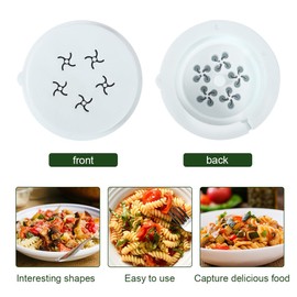 Fusilli Bucati Pasta Maker Attachments, 1 Piece Pasta Maker Matrices Pastadisc Avance Die for Homemade Pasta, Compatible with Pasta Machine Series 7000 Phileps Pasta Maker Attachments Die Accessories