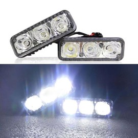 zmart LED Daytime Running Light Waterproof Car High Power Lens DC12V Super White 6000K Fog Lamp Car High Power Aluminum DC12V