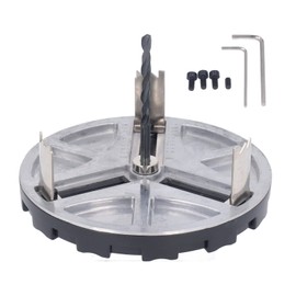 YYQTGG Adjustable Hole Saw, Adjustable Punching Saw Tool for Drilling, Round Hole Opener Tool for Wood Plastic Plumbing, Adjustable Hole Cutter Woodworking Tool