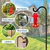 Gtongoko Tall Shepherds Hook for Outdoor, 108 Inch Bird Feeder