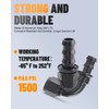 Taiidaues 10AN Push Lock Hose Fitting End 90 Degree Elbow