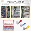 Hilitchi 120pcs 22-16/16-14/12-10AWG Piggy Back Insulated Terminals Electrical Wiring Wire
