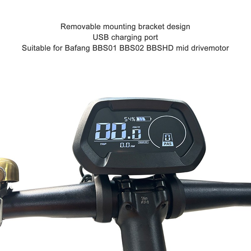 Electric Bike LCD Display IPX5 Waterproof Electric Bicycle Color LCD