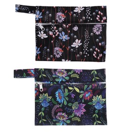 2 bolsas húmedas reutilizables para mamá. almohadillas para orejas menstruales para mamá. 7 x 5.5 pulgadas