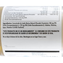 Omega 3 Aceite De Pescado Molecularmente Purificado 120 Cáps