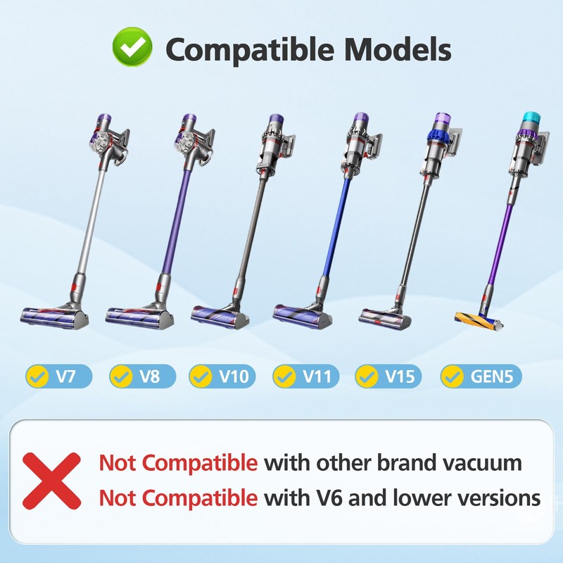 6pcs Vacuum Accessories Compatible with Dyson V7 V8 V11 V10
