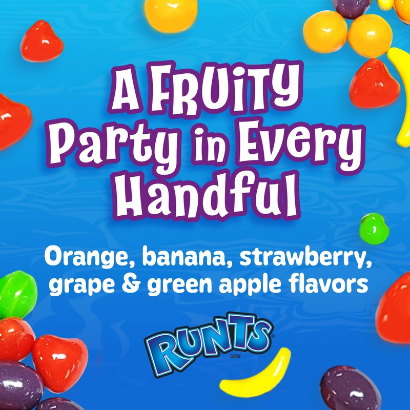 Wonka Runts Hard, Chewy & Fruity Candy, 5 Ounce Theater