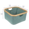 Foldable Bamboo Laundry Hamper without Lid - Decor Essentials for