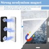 Curtain Magnets Closure- 10 Pair Magnetic Curtain Clips with Adhesive